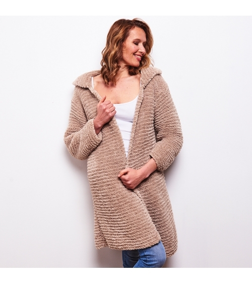 Manteau Sandra - Kit de Tricot en laine Wooly Doux Pelote de 100 gr.
Niveau intermédiaire
Vous n’aurez jamais porté un manteau
