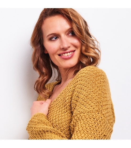 Lou Cardigan - Kit de Tricot en Wooly Mérinos Pelotes de 50gr
Niveau débutant
Le cardigan fait son grand retour !
Ce vêtement