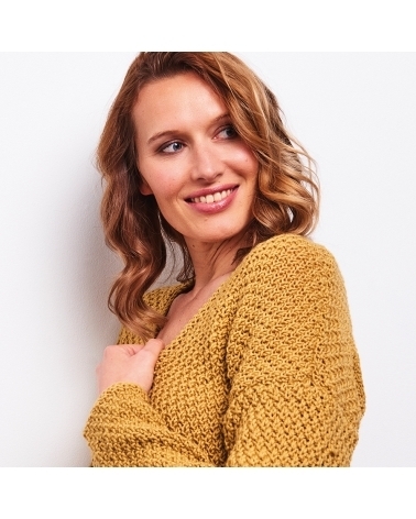 Lou Cardigan - Kit de Tricot en Wooly Mérinos Pelotes de 50gr
Niveau débutant
Le cardigan fait son grand retour !
Ce vêtement