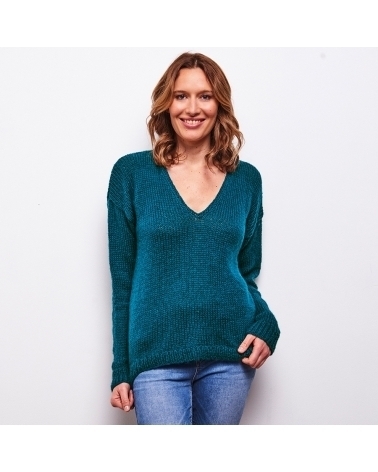 Lot de 3 Patrons "Confort" : Idée cadeau Fête des Mères 
Écharpe Jessie - Patron de tricot en Wooly Responsable

Niveau début