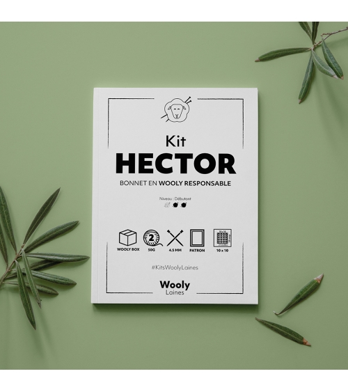 Bonnet Hector - Kit de Tricot en Wooly Responsable Pelote de 50 gr.
Niveau débutant
Avec ce kit, contribuez à la protection de