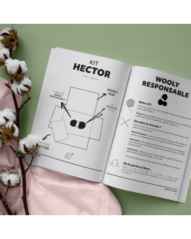 Bonnet Hector - Kit de Tricot en Wooly Responsable Pelote de 50 gr.
Niveau débutant
Avec ce kit, contribuez à la protection de