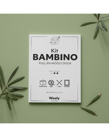 Pull Bambino - Kit de Tricot en Wooly Doux Pelotes de 100gr.
Niveau débutant
Avec notre Pull Bambino, bébé sera le plus beau d