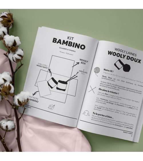 Pull Bambino - Kit de Tricot en Wooly Doux Pelotes de 100gr.
Niveau débutant
Avec notre Pull Bambino, bébé sera le plus beau d