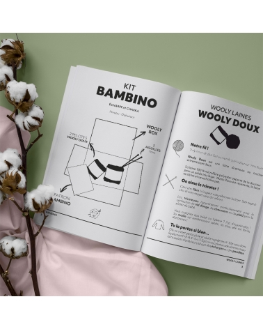 Pull Bambino - Kit de Tricot en Wooly Doux Pelotes de 100gr.
Niveau débutant
Avec notre Pull Bambino, bébé sera le plus beau d