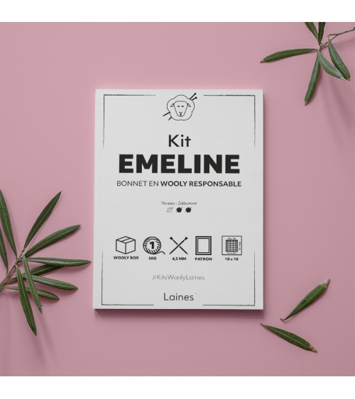 Bonnet Emeline - Kit de Tricot en Wooly Responsable Pelote de 50 gr.
Niveau débutant
Avec ce kit, contribuez à la protection d