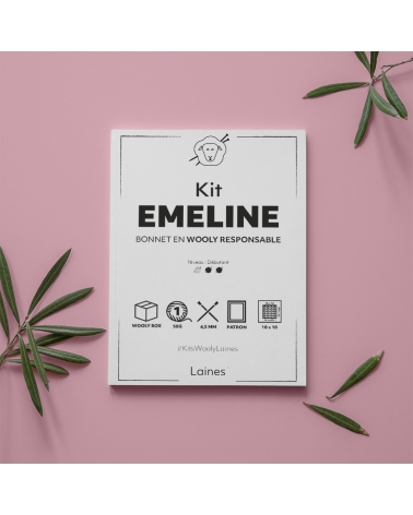 Bonnet Emeline - Kit de Tricot en Wooly Responsable Pelote de 50 gr.
Niveau débutant
Avec ce kit, contribuez à la protection d