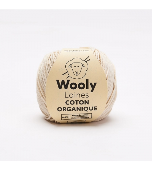 PELOTE DE LAINE COTON ORGANIQUE Pelote de 50 gr.
Coton organique est une pelote durable et écologique.
Elle est confortable et