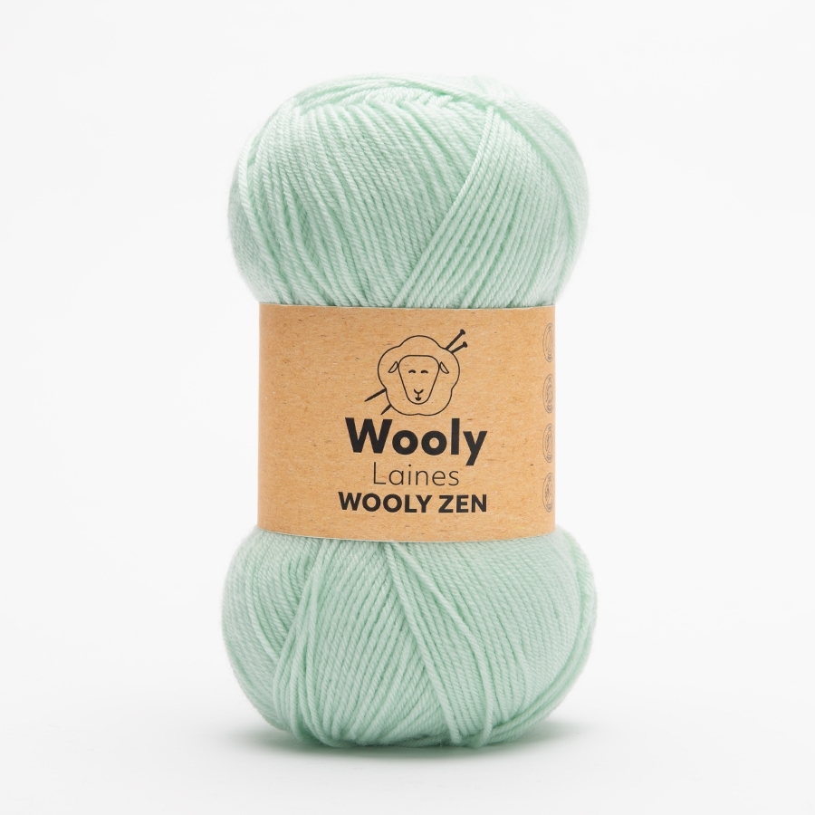 PELOTE DE LAINE WOOLY ZEN Pelote de 100g 
La pelote de laine Wooly Zen est un savant mélange d’Amicor et d’Acrylique. Elle est