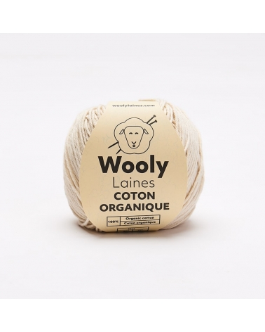 PELOTE DE LAINE COTON ORGANIQUE Pelote de 50 gr.
Coton organique est une pelote durable et écologique.
Elle est confortable et