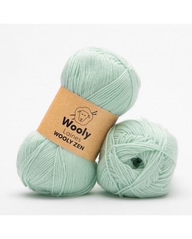 PELOTE DE LAINE WOOLY ZEN Pelote de 100g 
La pelote de laine Wooly Zen est un savant mélange d’Amicor et d’Acrylique. Elle est 