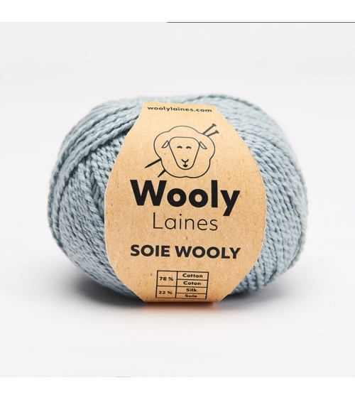 Kit à tricoter en fibres naturelles Soie Wooly Poncho Hortense