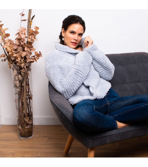 kit de tricot veste Sandra Wooly Laines - kit à tricoter- tricoter un veste
