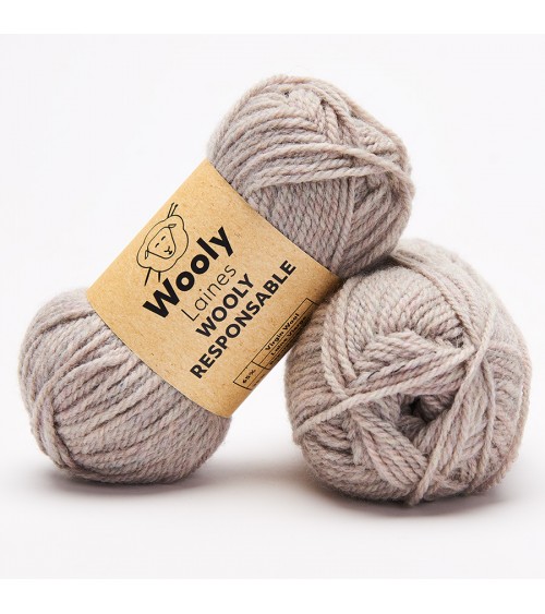 PELOTE DE LAINE WOOLY RESPONSABLE Pelote de 50 gr.
Responsable, durable et créative, Wooly Responsable réuni en une pelote tous