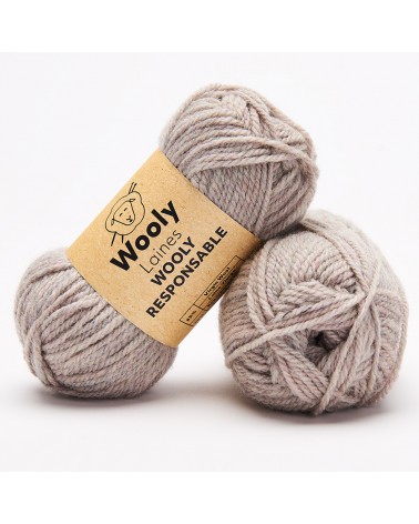 PELOTE DE LAINE WOOLY RESPONSABLE Pelote de 50 gr.
Responsable, durable et créative, Wooly Responsable réuni en une pelote tous