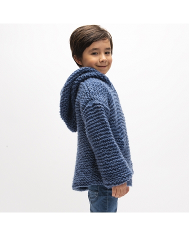 Pull Domy - Kit de Tricot en Laine Oslo Pelotes de 100gr.
Niveau débutant
Ce magnifique sweat à capuche est tricoté dans une l