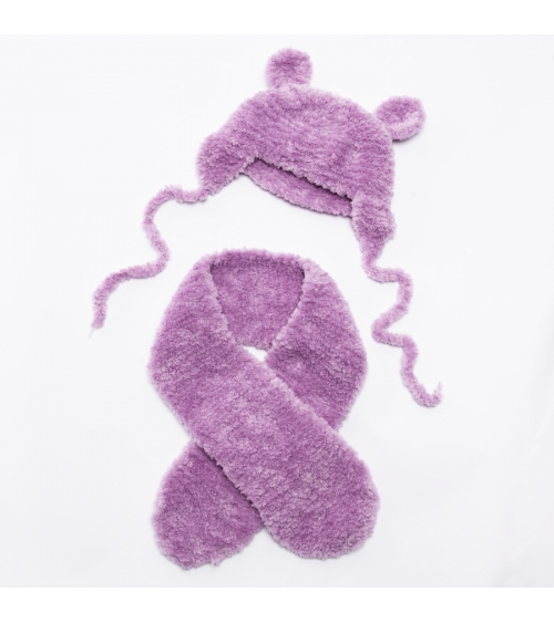 Écharpe & Chapka Bambino - Kit de Tricot en Wooly Doux Pelotes de 100gr.
Niveau débutant
Avec notre écharpe et sa chapka en Wo