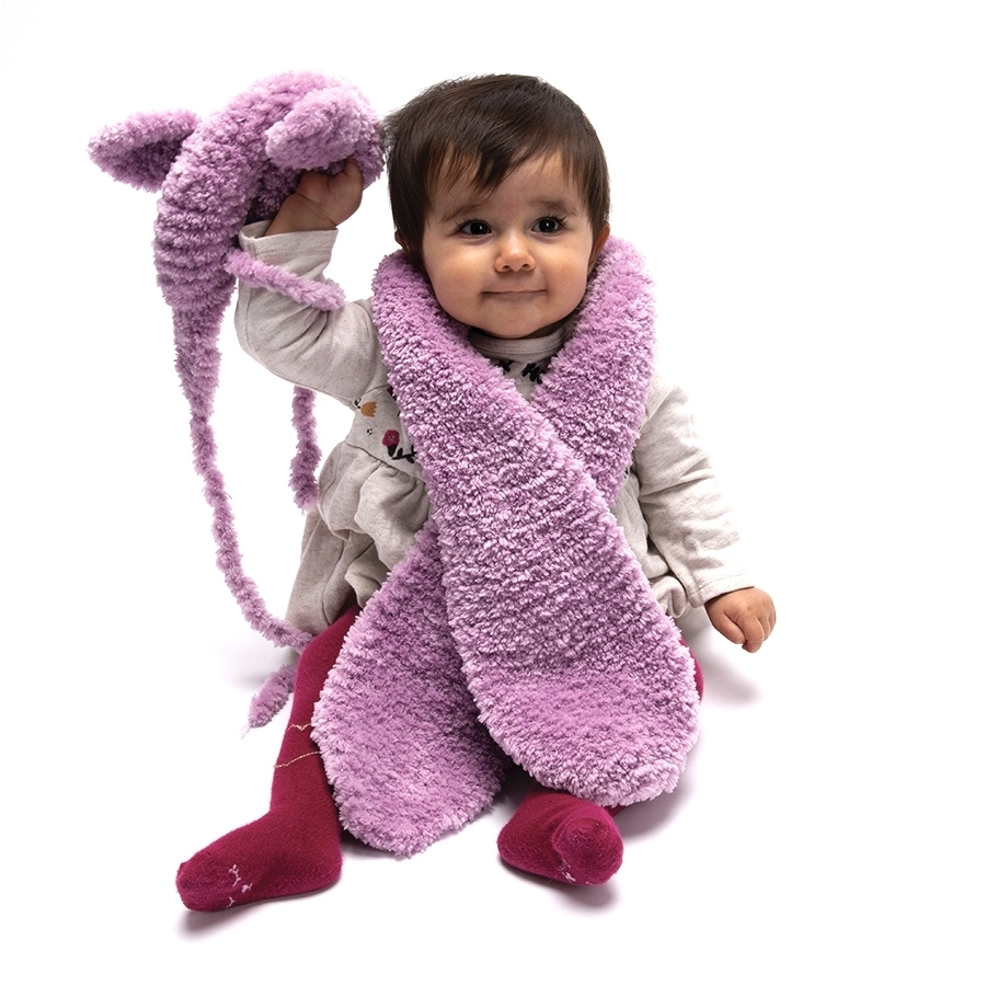 Écharpe & Chapka Bambino - Kit de Tricot en Wooly Doux Pelotes de 100gr.
Niveau débutant
Avec notre écharpe et sa chapka en Wo