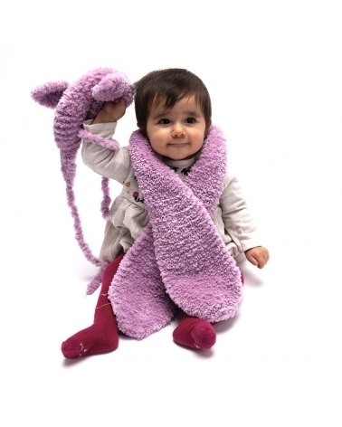 Écharpe & Chapka Bambino - Kit de Tricot en Wooly Doux Pelotes de 100gr.
Niveau débutant
Avec notre écharpe et sa chapka en Wo