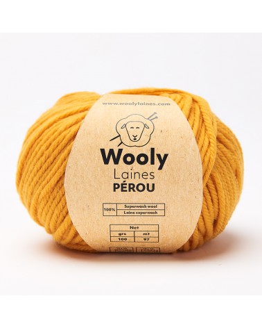 PELOTE DE LAINE PÉROU Pelote de 100gr.
La laine Pérou est un fil ultra résistant 100% laine Mérinos Superwash retordu en 4 mèch